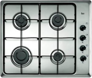 Placa gas Teka inox 4 fuegos 60 cm HLX604GAL
