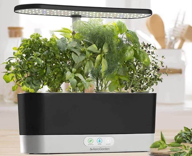 AeroGrow AeroGarden Harvest Slim Jardín, Negro
